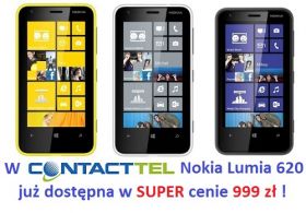 Nokia Lumia 620 - u nas już w sprzedaży (online i w salonie)
